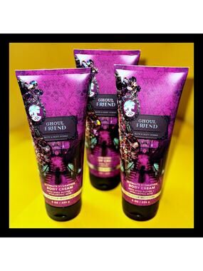 Bath & Body Works Ghoul Friend 8 oz Ultimate Hydration Body Cream x3 Halloween